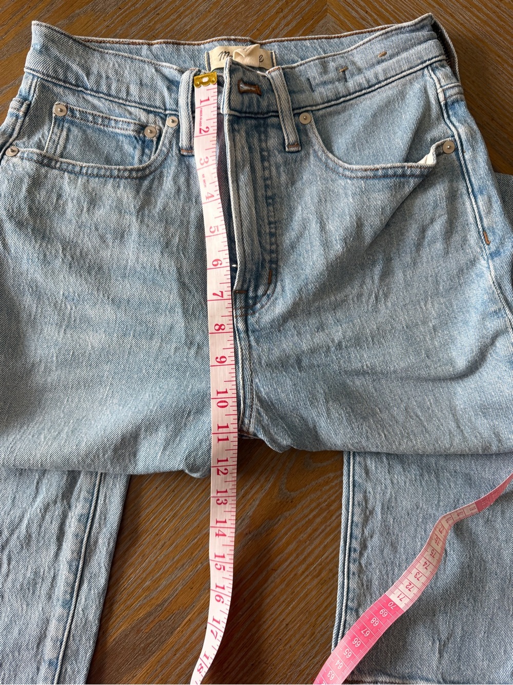Madewell The Perfect Vintage Jean Size 27 Light Wash High Rise Distressed - Picture 5 of 8